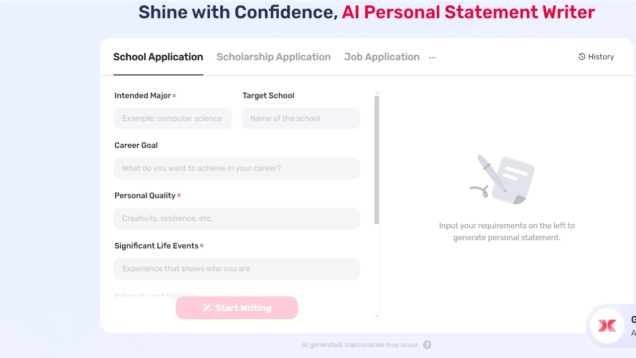 How Gauth Simplifies the Personal Statement Process